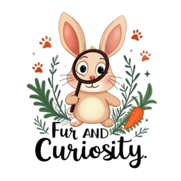 fur curiosity SVG PNG design with bold lettering, orange and red floral elements