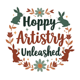 hoppy artistry SVG PNG design with bold lettering, orange and pink floral elements