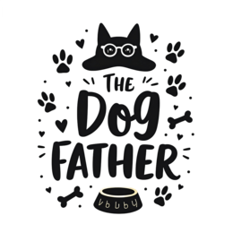 quotes dog father shirt SVG PNG design with bold lettering