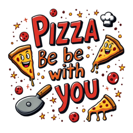 pizza funny illustration shirt SVG PNG design with bold lettering