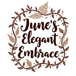 june elegance floral SVG PNG design with cream floral elements