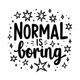 quotes boring SVG PNG design with bold lettering