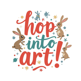hop bunnies SVG PNG design with bold lettering