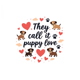 quotes puppy love SVG PNG design with bold lettering
