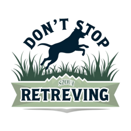 dog retrieving shirt SVG PNG design with bold lettering