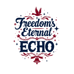 freedoms eternal echo shirt SVG PNG design with bold lettering