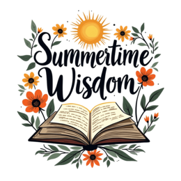 summertime wisdom flower SVG PNG design with orange and green floral elements