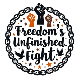 freedom fight SVG PNG design with bold lettering