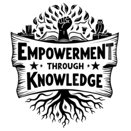 empowerment knowledge SVG PNG design with bold lettering