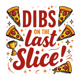 pizza slice trophy SVG PNG design with bold lettering