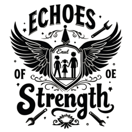 echoes strength SVG PNG design with bold lettering