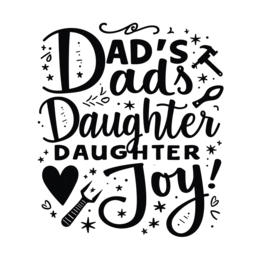 quotes daughter joy SVG PNG design with hand-drawn style, bold lettering