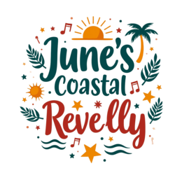 june coastal revelry SVG PNG design with bold lettering