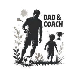 dad coach SVG PNG design with floral elements