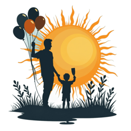 silhouette balloons SVG PNG design