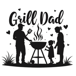 grill family fun SVG PNG design with bold lettering