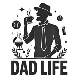 dad life coffee SVG PNG design with bold lettering