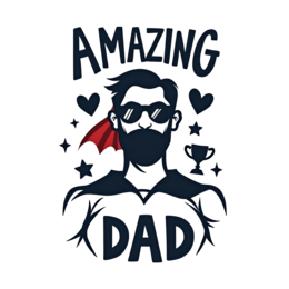 day superhero dad shirt SVG PNG design with bold lettering