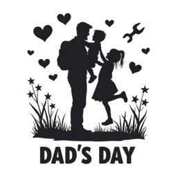 dads day family love shirt SVG PNG design with bold lettering