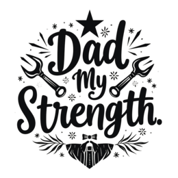 day strength SVG PNG design with bold lettering, black and white floral elements, an uplifting message