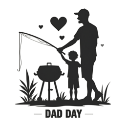 fishing fatherday SVG PNG design with bold lettering