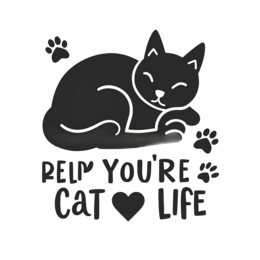 pets cat SVG PNG design with bold lettering