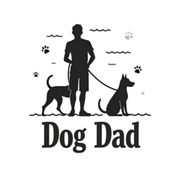 people dog dad SVG PNG design with bold lettering