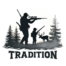 hunting family tradition SVG PNG design with bold lettering