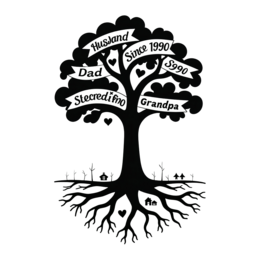 family tree shirt SVG PNG design with bold lettering