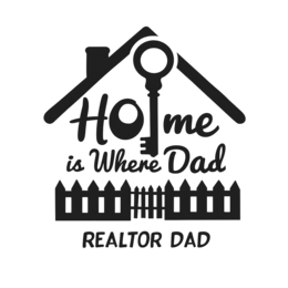 home dad realtor SVG PNG design with bold lettering
