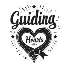 quotes guiding hearts SVG PNG design with bold lettering