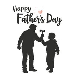 children silhouette SVG PNG design with bold lettering