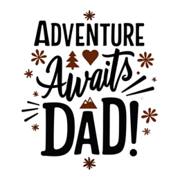 adventure dad SVG PNG design with bold lettering