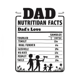 dad facts love SVG PNG design with bold lettering
