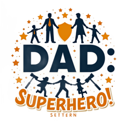 day superhero family SVG PNG design with bold lettering, an uplifting message