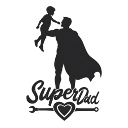 fathersday superdad SVG PNG design with bold lettering