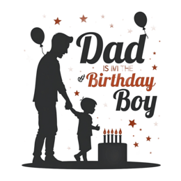 birthday party dad SVG PNG design with bold lettering