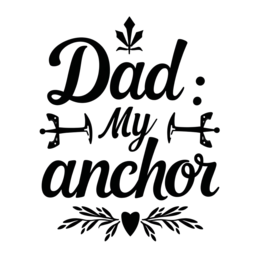 father anchor quote SVG PNG design with bold lettering
