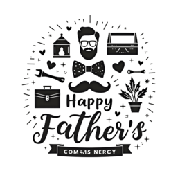 father's day father iconography gifts SVG PNG design with bold lettering