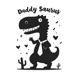 dinosaur funny SVG PNG design with clean design elements