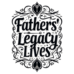 fathers legacy lives quote SVG PNG design with bold lettering