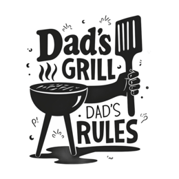 grill dads rules SVG PNG design with bold lettering