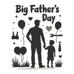 day family balloons SVG PNG design with bold lettering