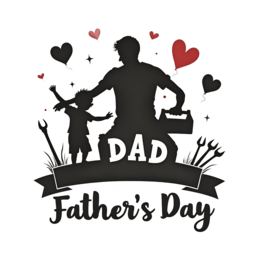 fathersday dad and son SVG PNG design with hand-drawn style