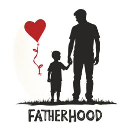 fatherhood bonding SVG PNG design with bold lettering