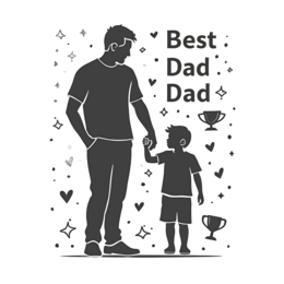 best dad award SVG PNG design