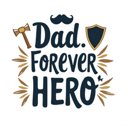 father'sday quotes hero SVG PNG design with bold lettering