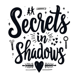 quotes secrets shadows SVG PNG design with hand-drawn style, bold lettering