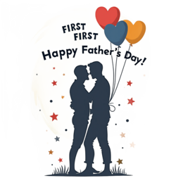 father's day love balloon SVG PNG design