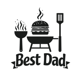 barbecue burger bestdad shirt SVG PNG design with bold lettering